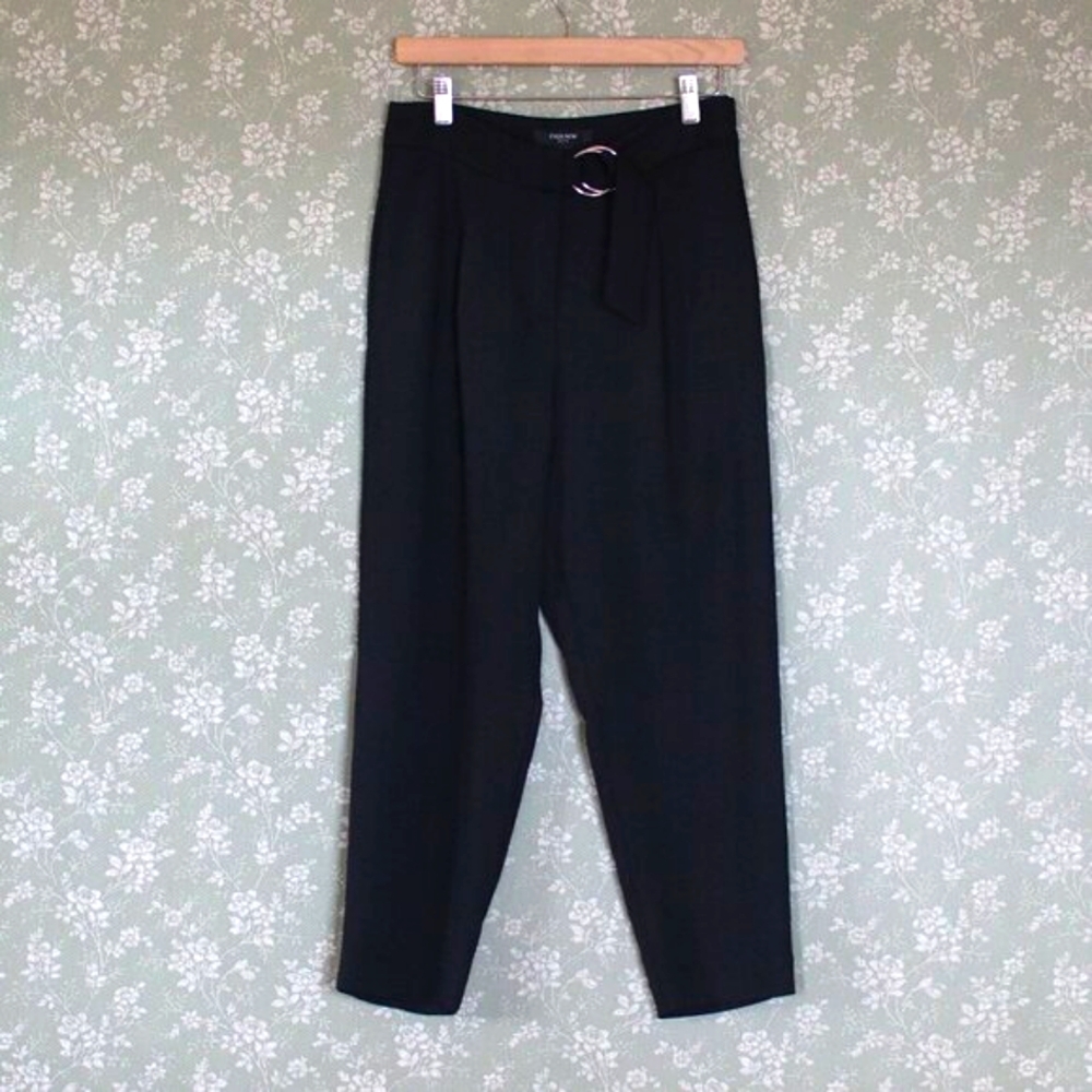 Ever New | Black Tapered Dress Pants in Petites